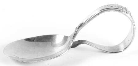 First Love (Silverplate, 1937) Curved Handle Baby Spoon