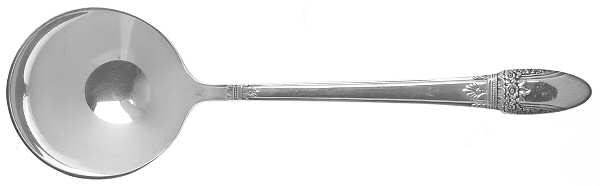 First Love (Silverplate, 1937) Round Bowl Soup Spoon (Bouillon)