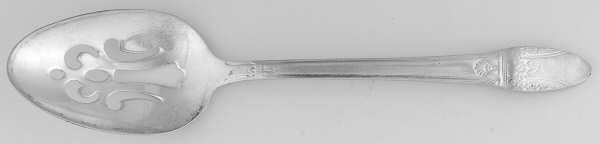 First Love (Silverplate, 1937) Pierced Tablespoon (Serving Spoon)