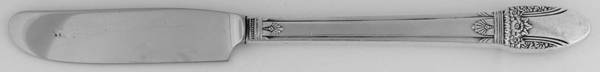 First Love (Silverplate, 1937) Sterling Hollow Handle New French Grille Knife