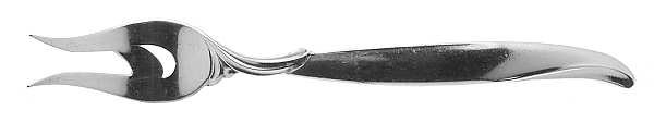 Flair (Silverplate, 1956) Short Handle Pickle/Olive Fork by International Silver