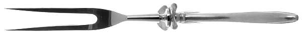 Flair (Silverplate, 1956) Large Stainless-Prong Roast Carving Fork