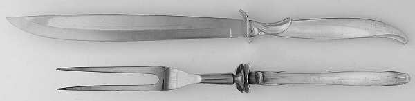 Flair (Silverplate, 1956) Small Stainless Blade 2-Piece Steak Carving Set