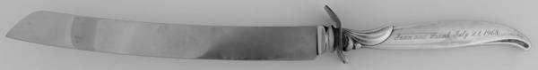 Flair (Silverplate, 1956) Wedding Cake Knife with Stainless Blade