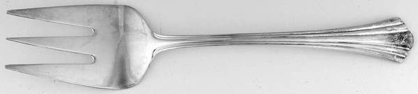 Flair (Silverplate, 1993) Medium Solid Cold Meat Serving Fork