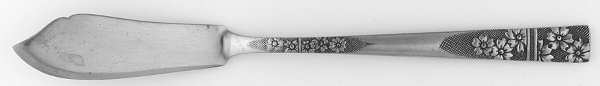 Floral Elegance (Stainless) Flat Handle Master Butter Knife
