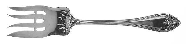 Florence (Sterling, 1903) Medium Solid Cold Meat Serving Fork