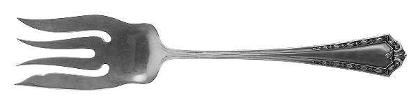 Florentine (Sterling, 1912, Medium Solid Cold Meat Serving Fork