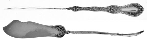 Florette (Silverplate, 1909) Flat Twisted Handle Master Butter Knife