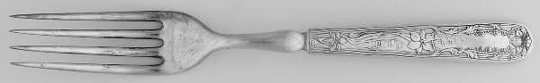 Florette (Silverplate, 1909) Indented Solid Handled Fork