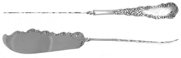 Florida (Silverplate, 1894) Flat Twisted Handle Master Butter Knife