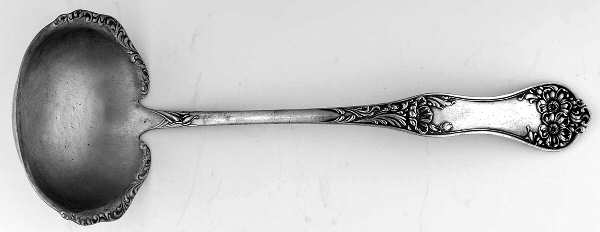Flower (Silverplate, 1906) Oyster Ladle Solid Piece