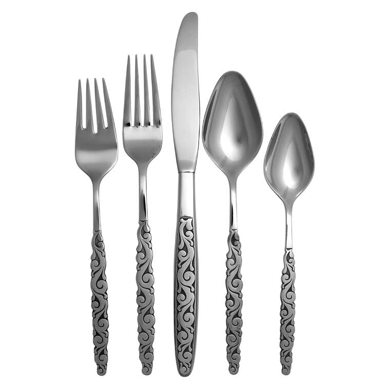 Florentine Scroll (Stainless) 5 Piece Place Setting