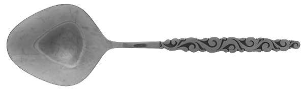 Florentine Scroll (Stainless) Solid Smooth Casserole Spoon