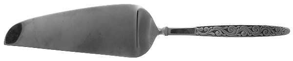Florentine Scroll (Stainless) Pie & Cake Server with Stainless Blade