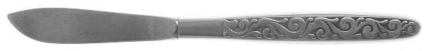 Florentine Scroll (Stainless) Modern Hollow Butter Spreader (Stainless)