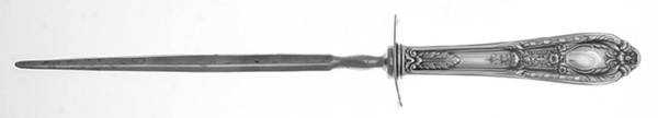 Fontaine (Sterling, 1924, No Monograms) Large Steel Rod Knife Sharpener