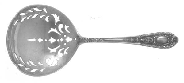 Fontaine (Sterling, 1924, No Monograms) Solid Bon Bon Spoon with Pierced Bowl