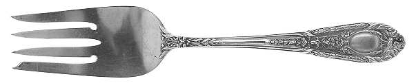 Fontaine (Sterling, 1924, No Monograms) Small Solid Cold Meat Serving Fork