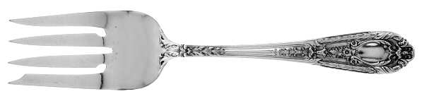 Fontaine (Sterling, 1924, No Monograms) Medium Solid Cold Meat Serving Fork
