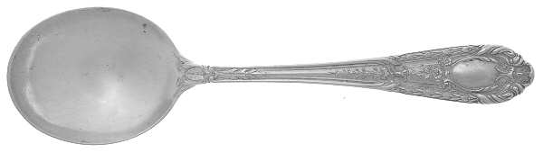 Fontaine (Sterling, 1924, No Monograms) Round Bowl Soup Spoon (Gumbo)