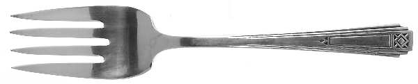Friendship  Medium Solid Cold Meat Serving Fork by International Silver
