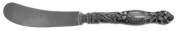 Frontenac (Sterling, 1903) Hollow Handle Paddle Butter Spreader (Slvpt)