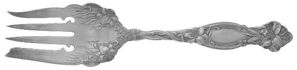 Frontenac (Sterling, 1903) Small Solid Cold Meat Serving Fork