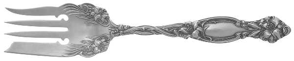Frontenac (Sterling, 1903) Large Solid Cold Meat Serving Fork