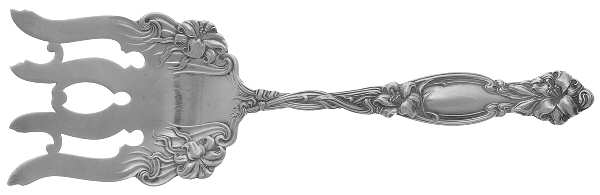 Frontenac (Sterling, 1903) Large Solid Asparagus Serving Fork