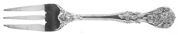 French Rose (Silverplate) Dessert Fork by International Silver