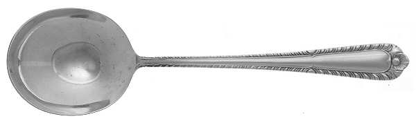 Gadroon (Sterling, 1933) Round Bowl Soup Spoon (Bouillon)