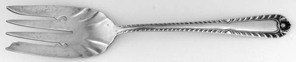 Gadroon (Sterling, 1933) Medium Solid Cold Meat Serving Fork