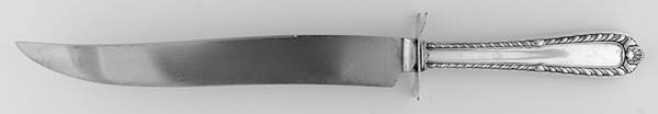 Gadroon (Sterling, 1933) Large Carving/Roast Knife StnlBl w/Sterling Guard