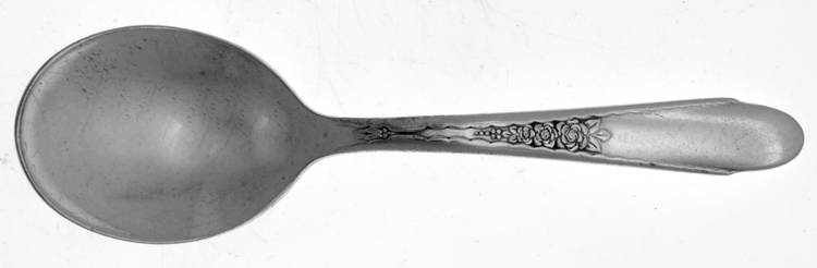 Gardenia (Silverplate, 1941) Straight Handle Baby Spoon by International Silver