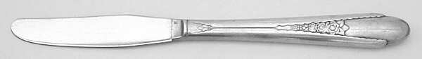 Gardenia (Silverplate, 1941) Pinch Handle Modern Hollow Grille Knife by International Silver
