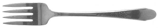 Gardenia (Silverplate, 1941) Dessert Fork by International Silver