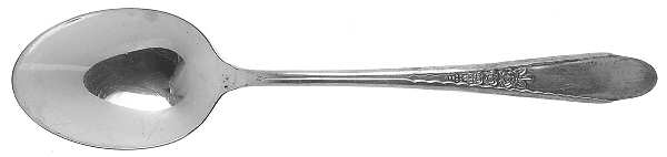 Gardenia (Silverplate, 1941) Dessert/Oval Soup Spoon by International Silver