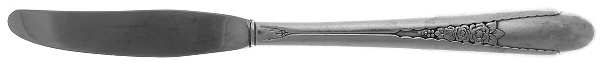 Gardenia (Silverplate, 1941) Modern Hollow Grille Knife by International Silver