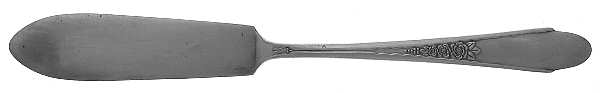 Gardenia (Silverplate, 1941) Flat Handle Master Butter Knife by International Silver