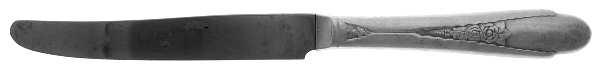 Gardenia (Silverplate, 1941) New French Hollow Knife with Pinched Handle by International Silver