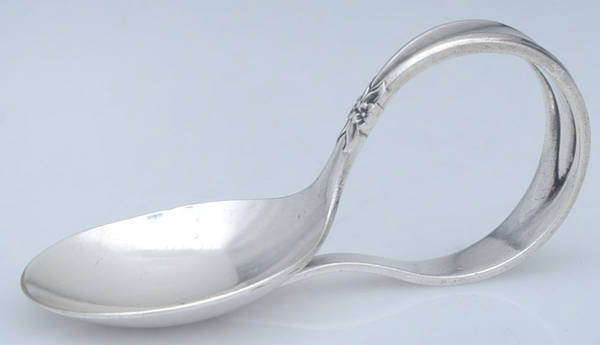 Garland (Silverplate, 1965) Curved Handle Baby Spoon