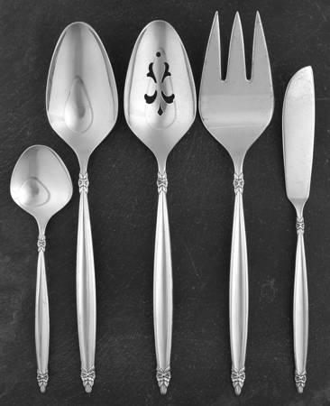 Garland (Silverplate, 1965) 5 Piece Hostess Set by International Silver