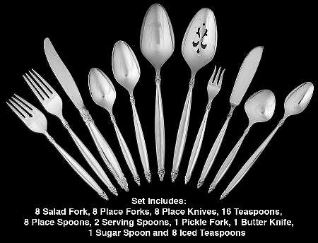 Garland (Silverplate, 1965) 61 Piece Set