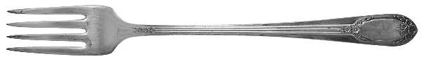 Garland-Rapture (Silverplat 1937) Grille Fork (Viande) by International Silver