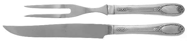 Garland-Rapture (Silverplat 1937) Small Stainless Blade 2-Piece Steak Carving Set