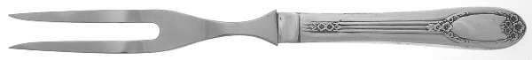 Garland-Rapture (Silverplat 1937) Small Steak Carving Fork with Stainless Prongs