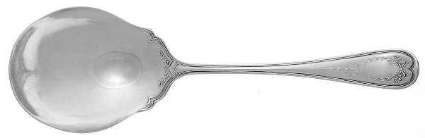 Garrick (Silverplate, 1908) Solid Smooth Berry/Casserole Spoon by International Silver