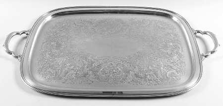 Georgian Court (Silverplate, Hollowware) Large Silverplate Waiter Tray