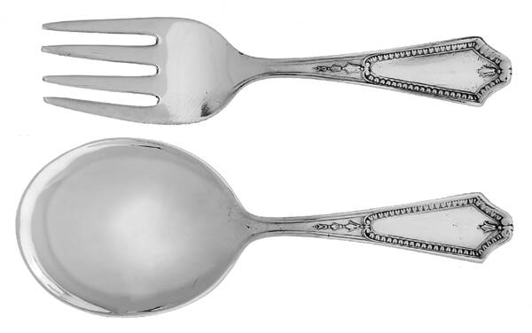 Georgian Maid (Sterling, 1923) 2 Pc Baby Set (BF, BS)